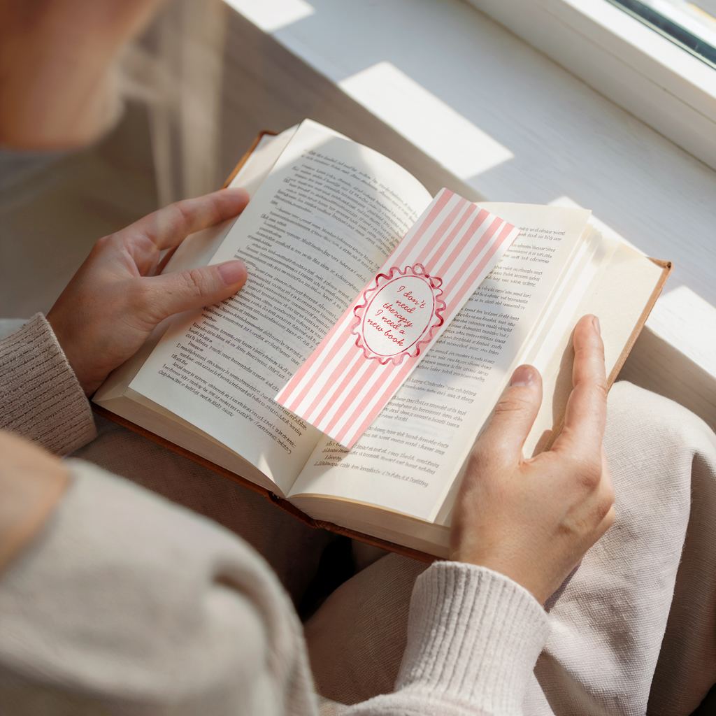 I Don't Need Therapy Coquette Bookmark