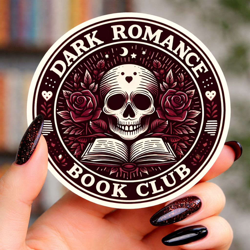 Dark Romance Book Club Vinyl Bookish Sticker
