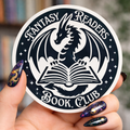 Fantasy Readers Book Club Vinyl Bookish Sticker