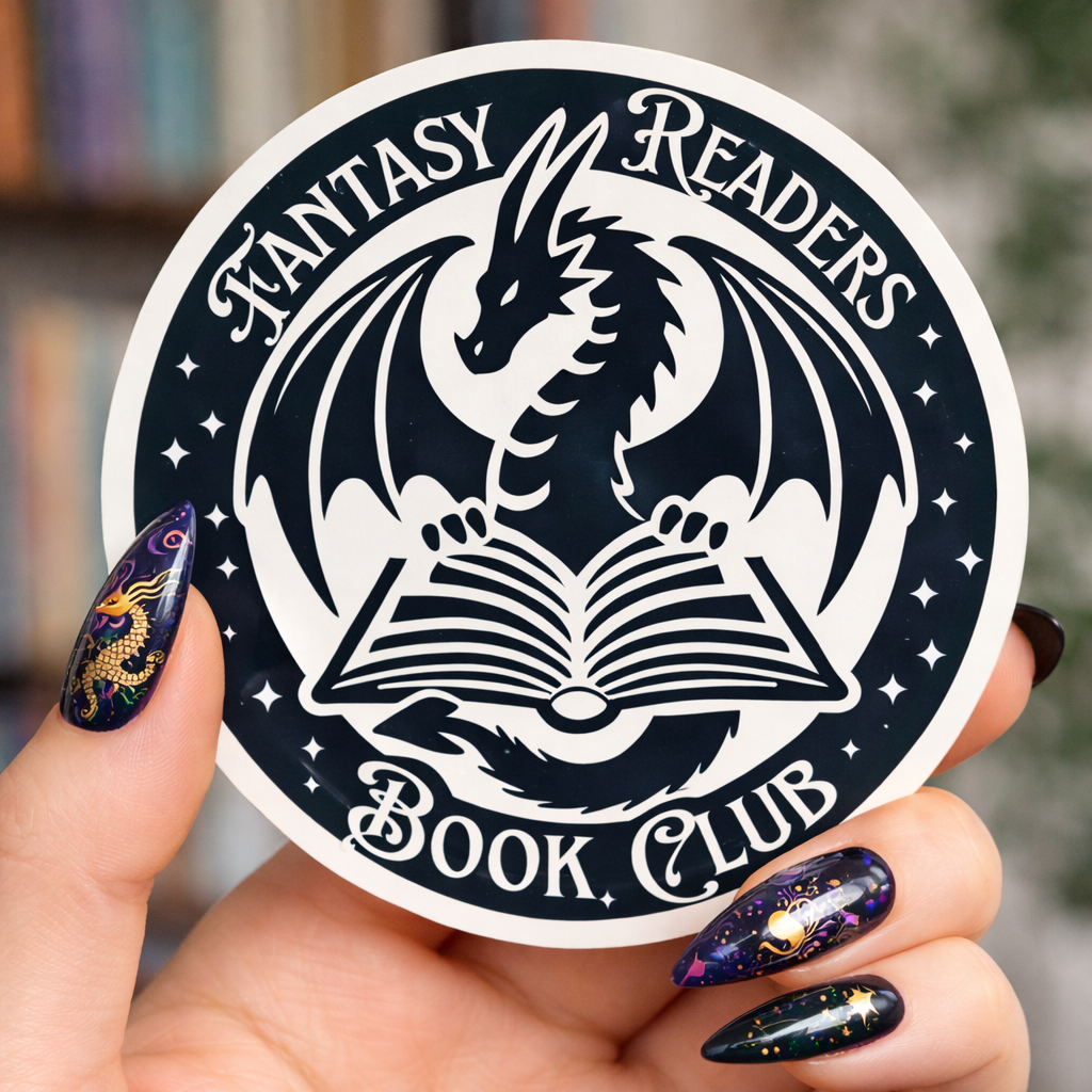 Fantasy Readers Book Club Vinyl Bookish Sticker