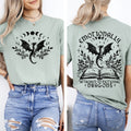Emotionally Attached To Fictional Dragons, Romantasy, Booktok, Reading, Library, Books, Front and Back, Comfort Colors T-Shirt