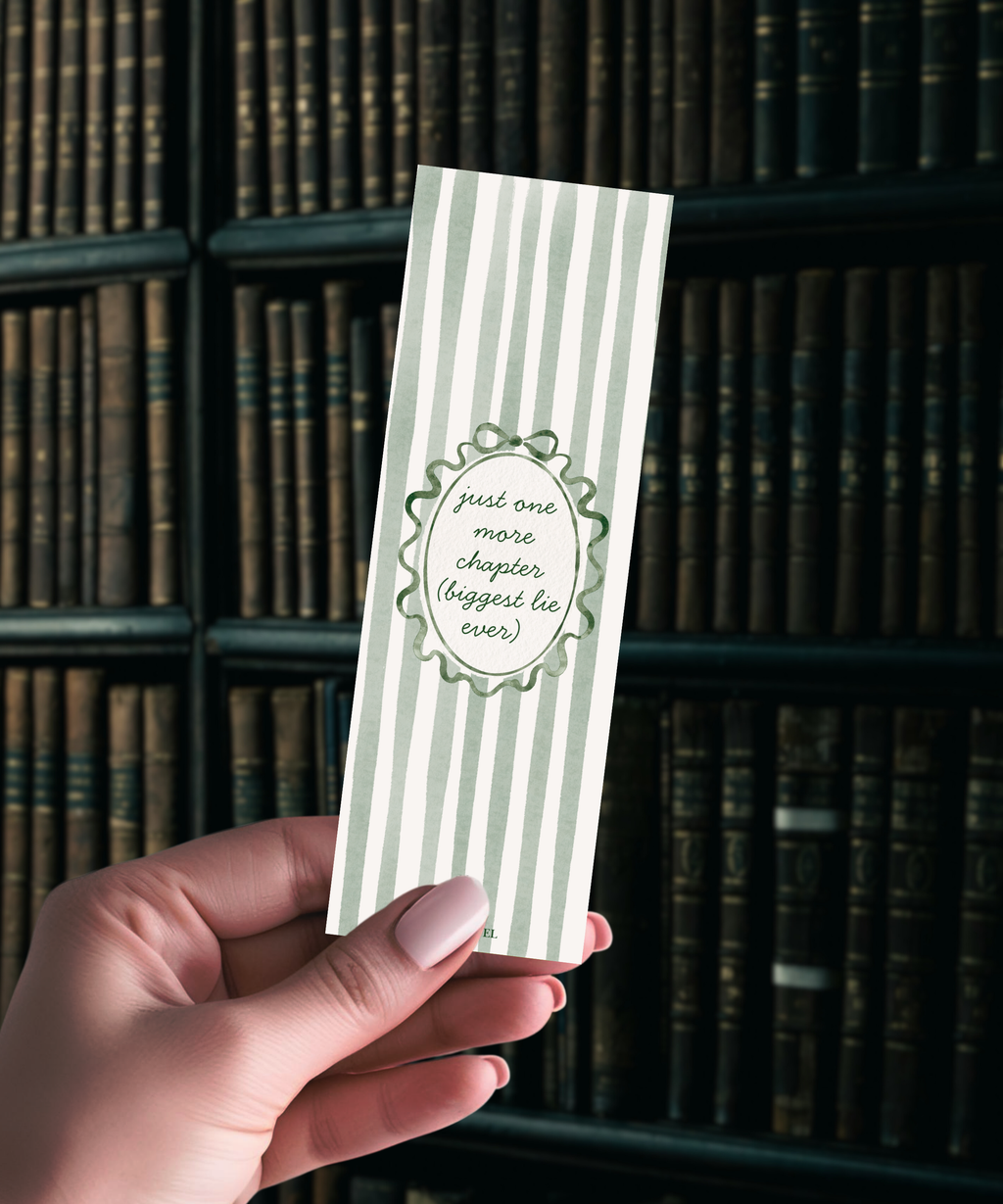 Just One More Chapter Coquette Bookmark