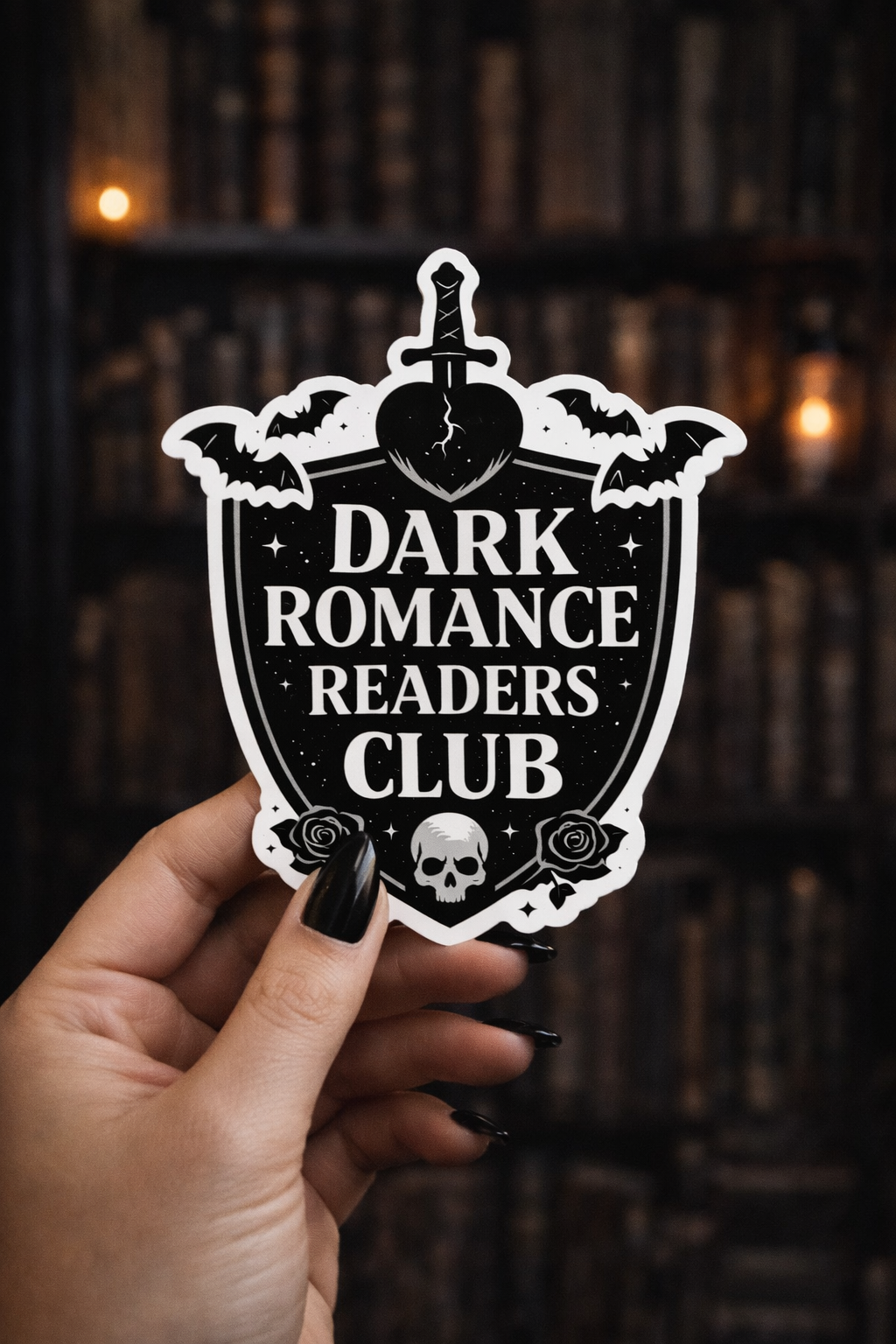 Dark Romance Readers Club Vinyl Bookish Sticker