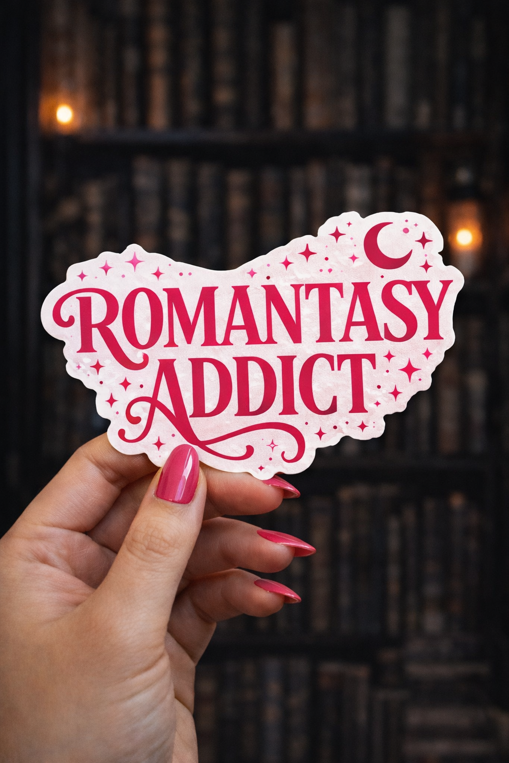 Romantasy Addict Vinyl Bookish Sticker