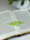 Acrylic Page Holder – Wave Shape Glitter Thumb Book Holder for Easy One-Hand Reading