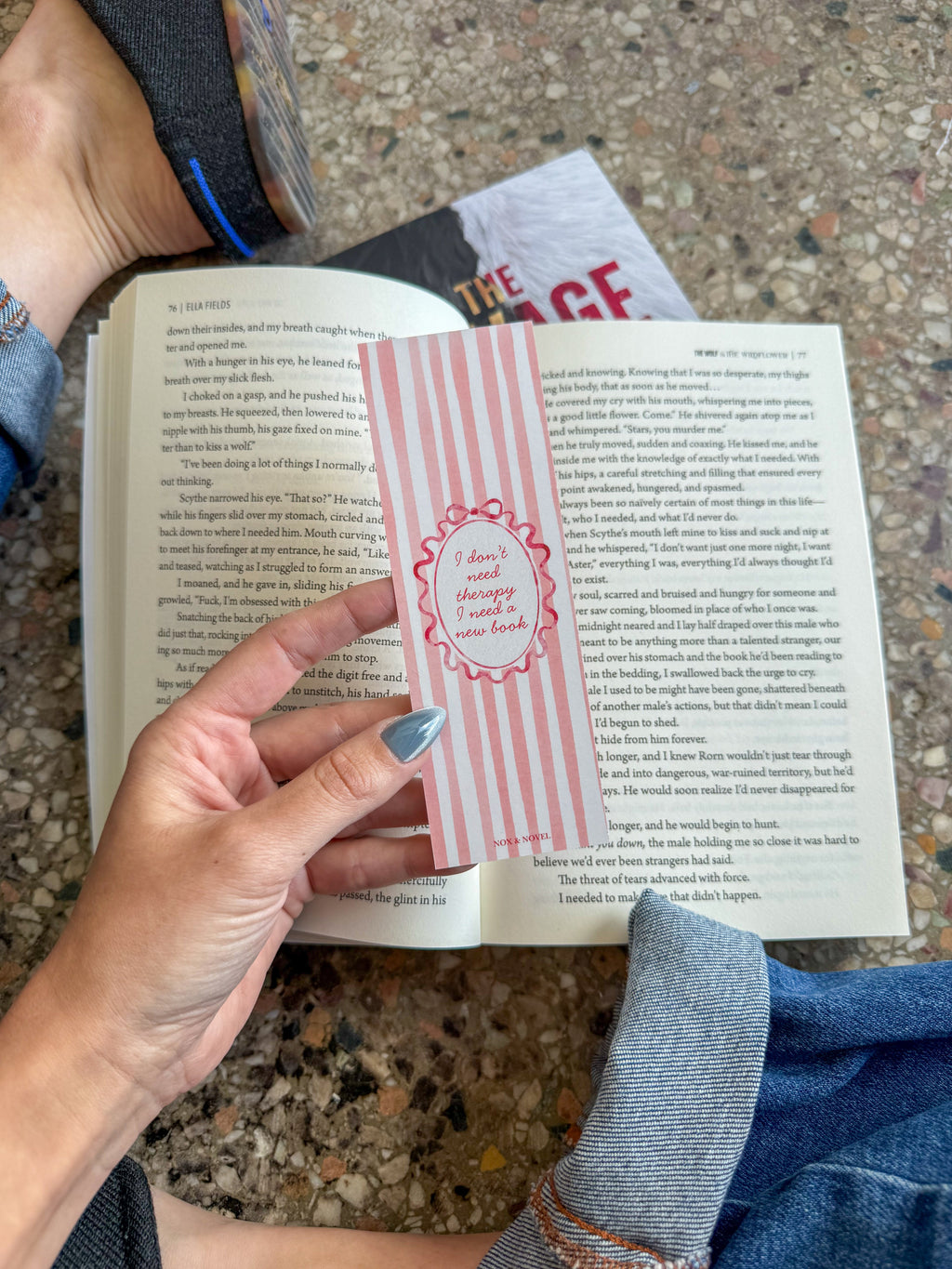 I Don't Need Therapy Coquette Bookmark