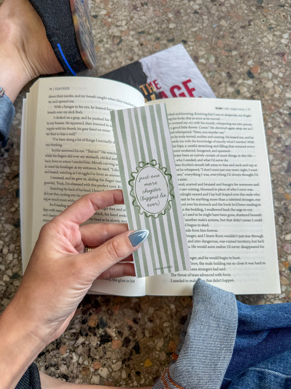 Just One More Chapter Coquette Bookmark