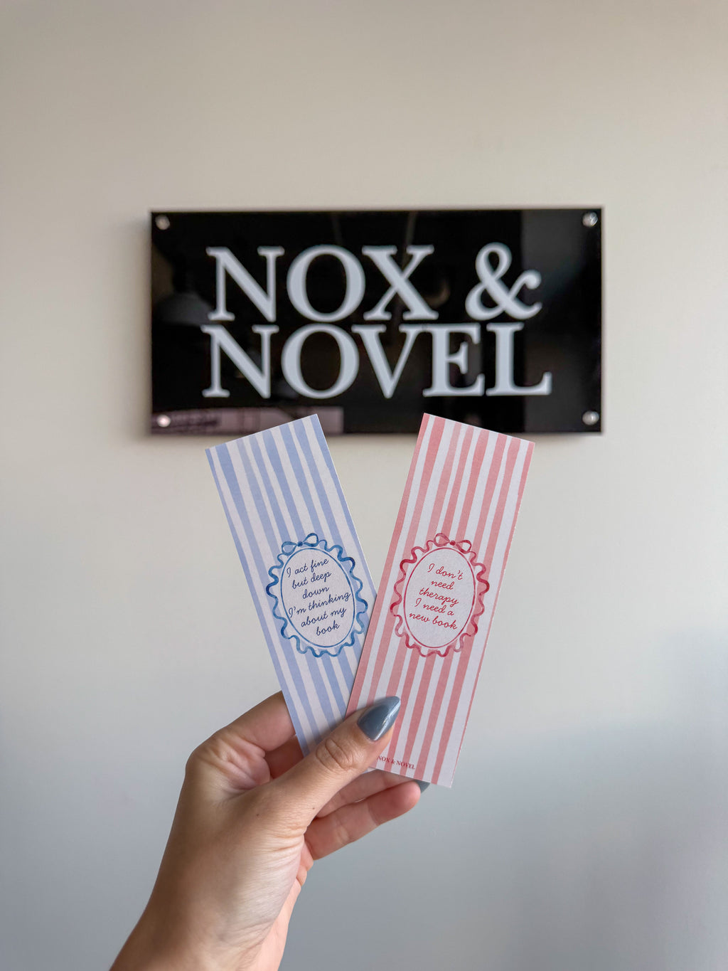 Thinking About My Book Coquette Bookmark
