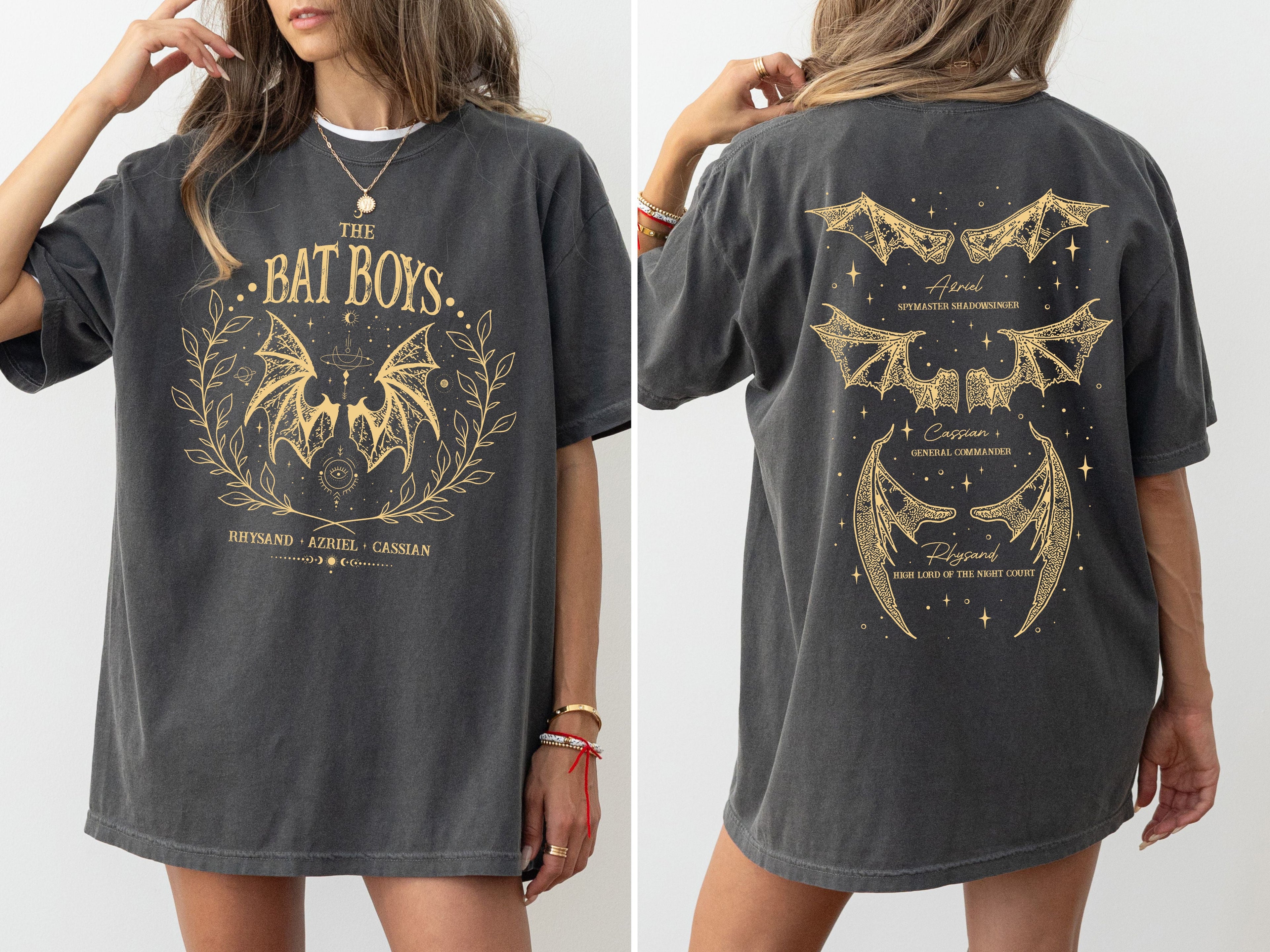 The Bat Boys, ACOTAR, Romantasy, SJM, Velaris, Rhysand, Azriel, Cassian Tshirt Comfort Colors T-Shirt