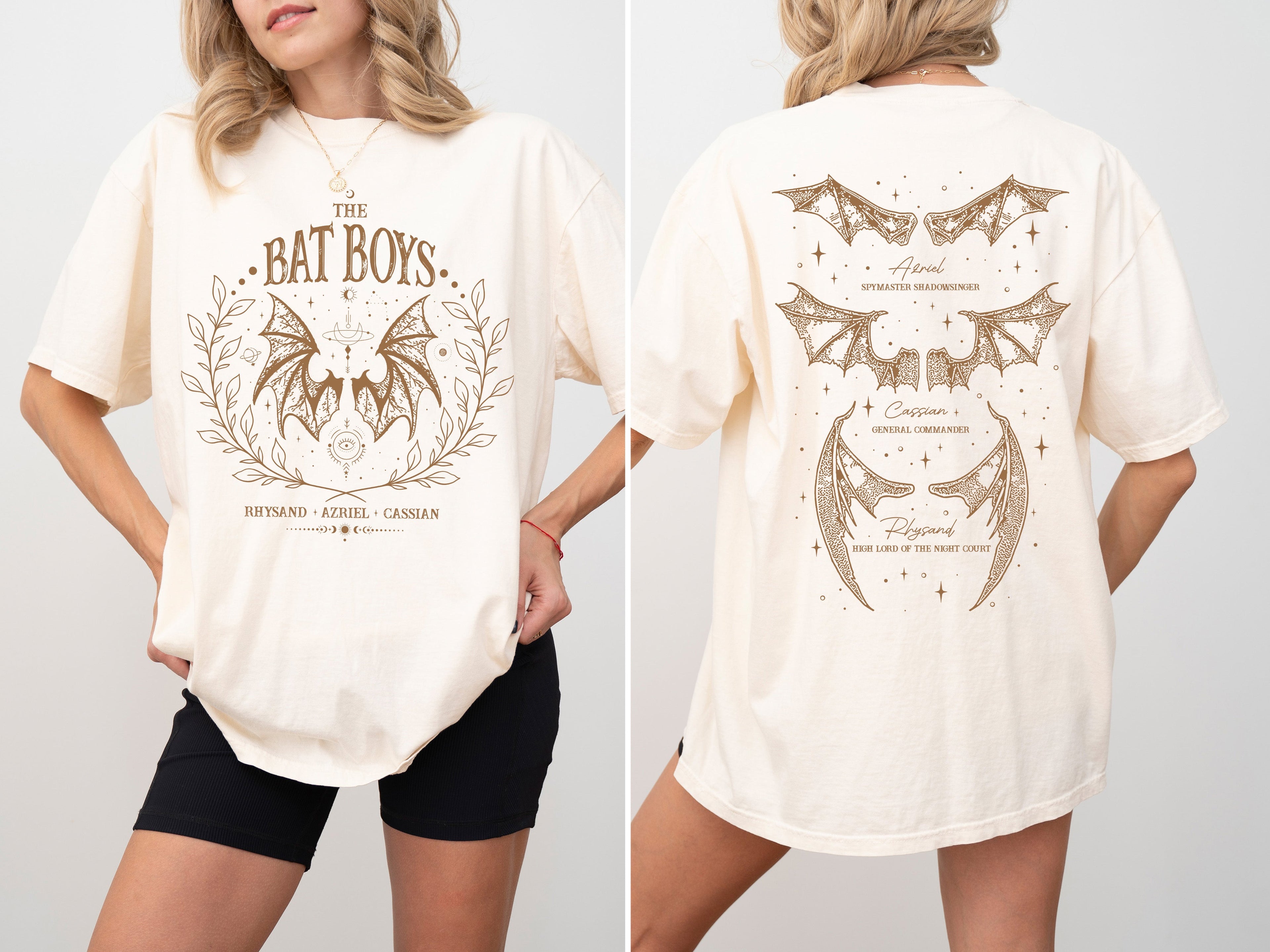 The Bat Boys, ACOTAR, Romantasy, SJM, Velaris, Rhysand, Azriel, Cassian Tshirt Comfort Colors T-Shirt