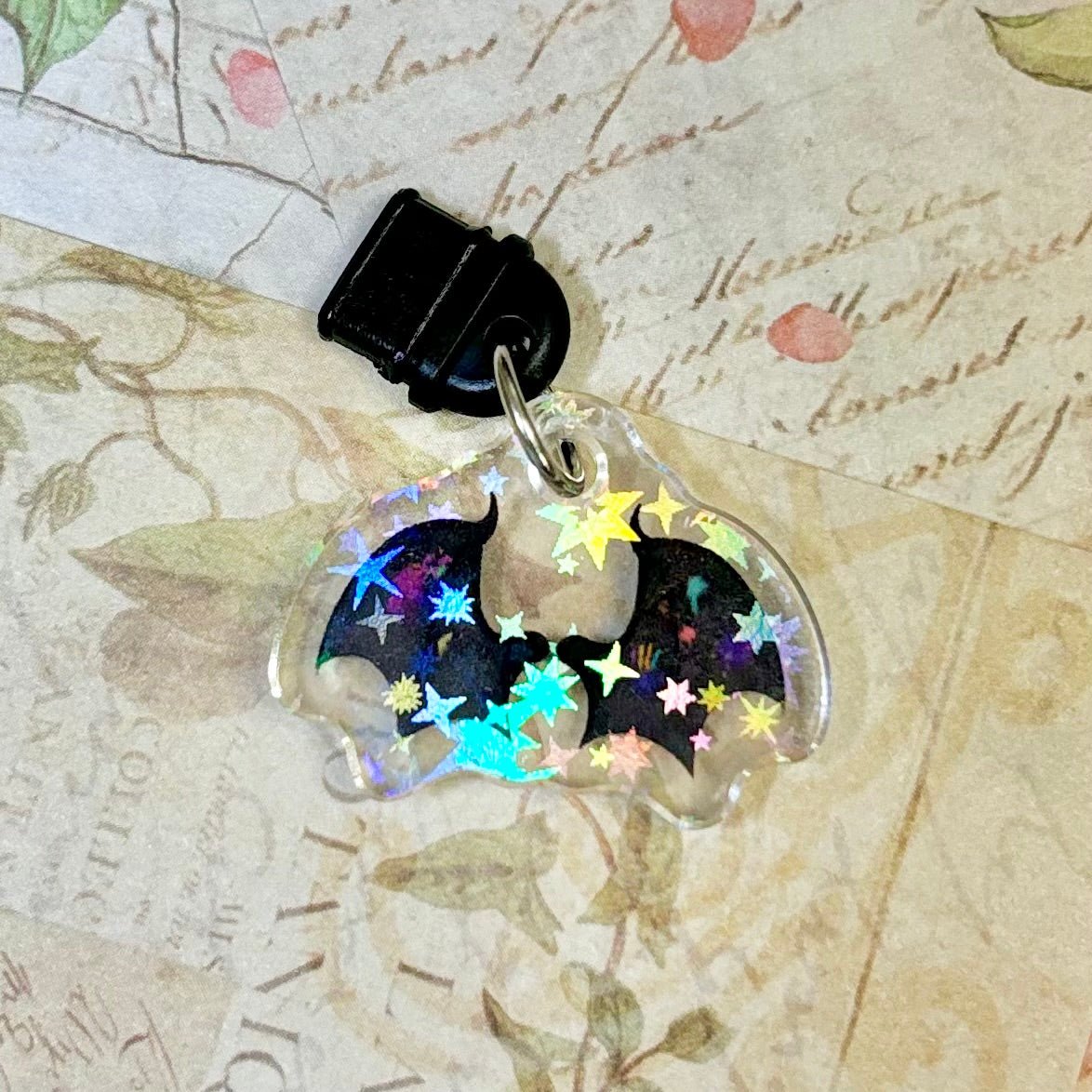ACOMAF Painted Wings Star Sparkle Double Sided USB-C Dust Plug Kindle Charm