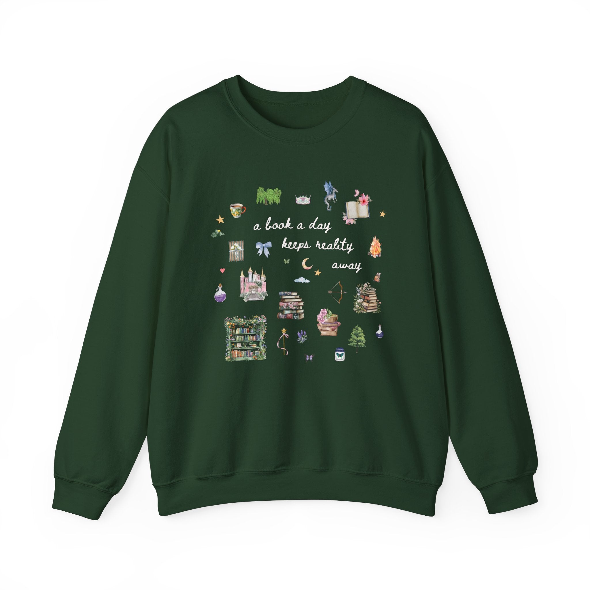Cozy Romantasy Reader Sweatshirt for Romance Author