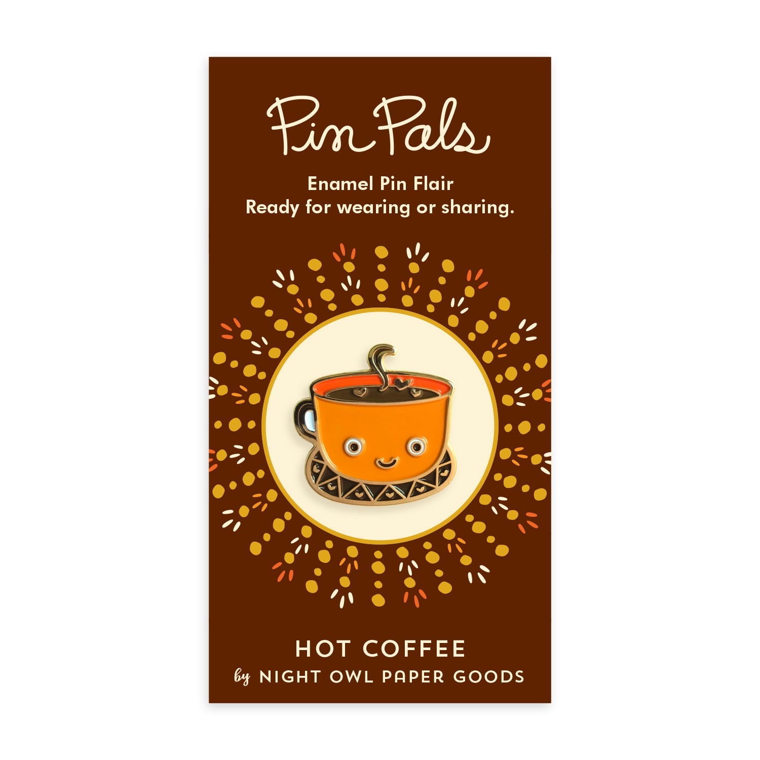 Hot Coffee Enamel Pin