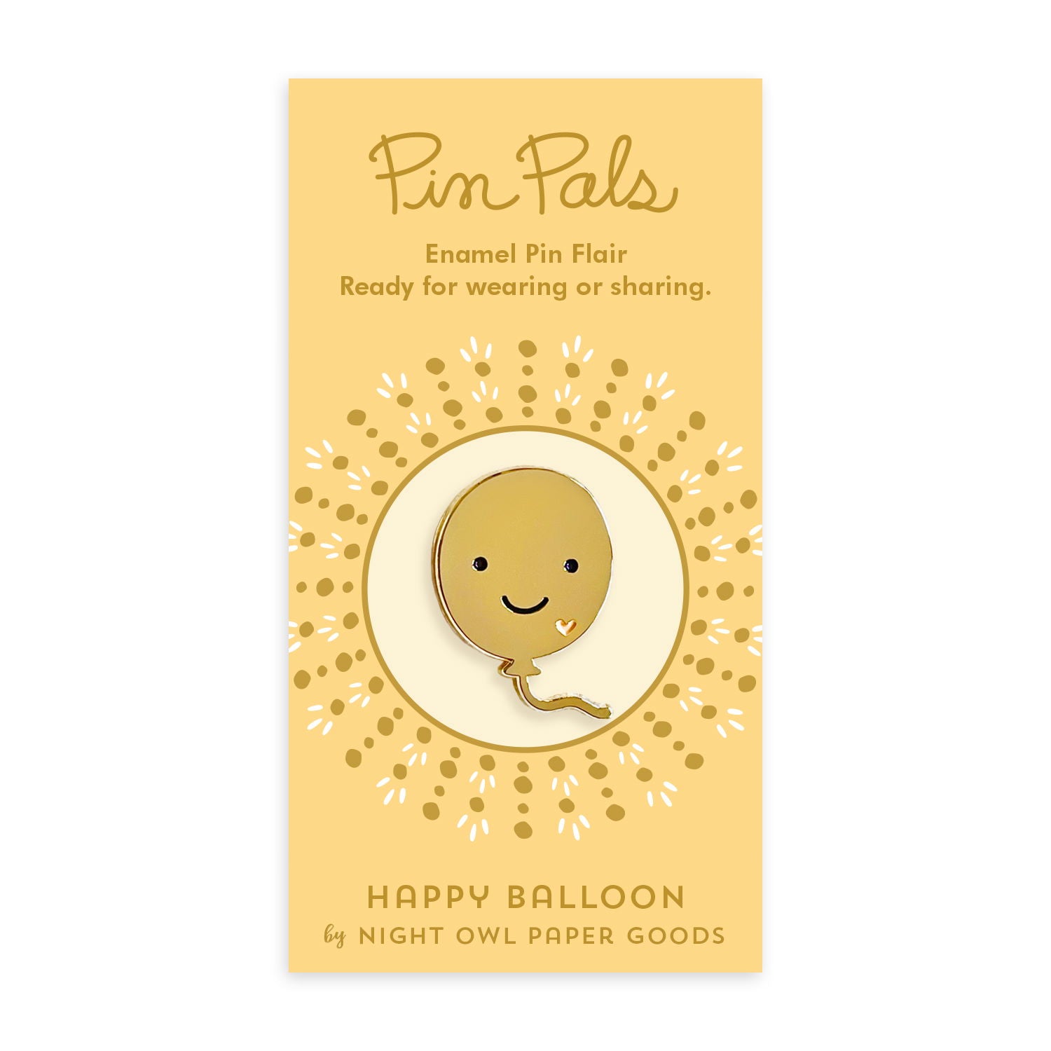 Happy Balloon Enamel Pin