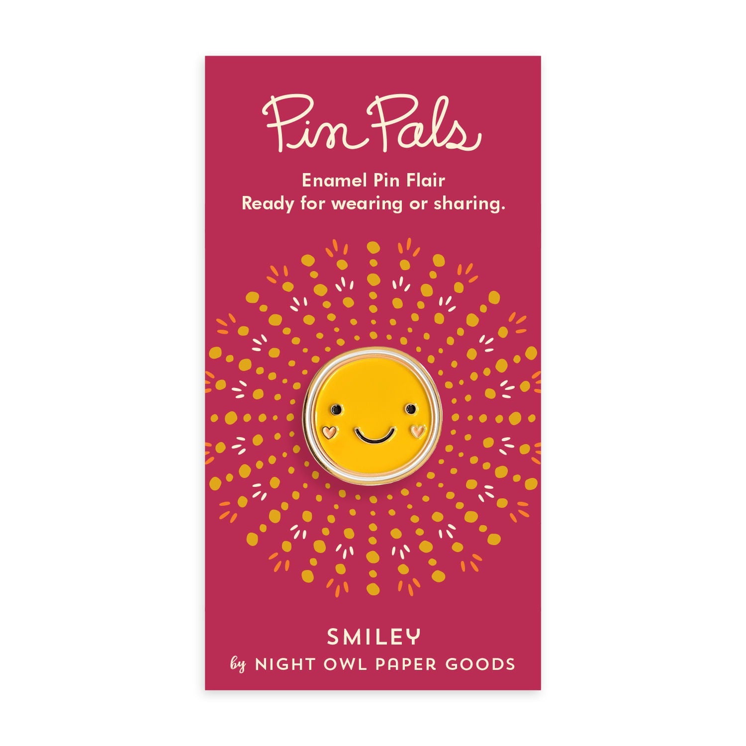 Smiley Enamel Pin