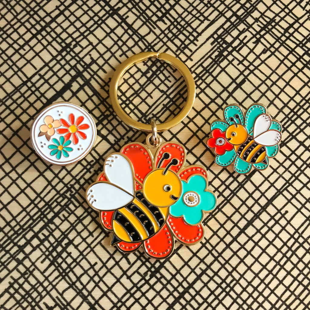 Flowers Enamel Pin