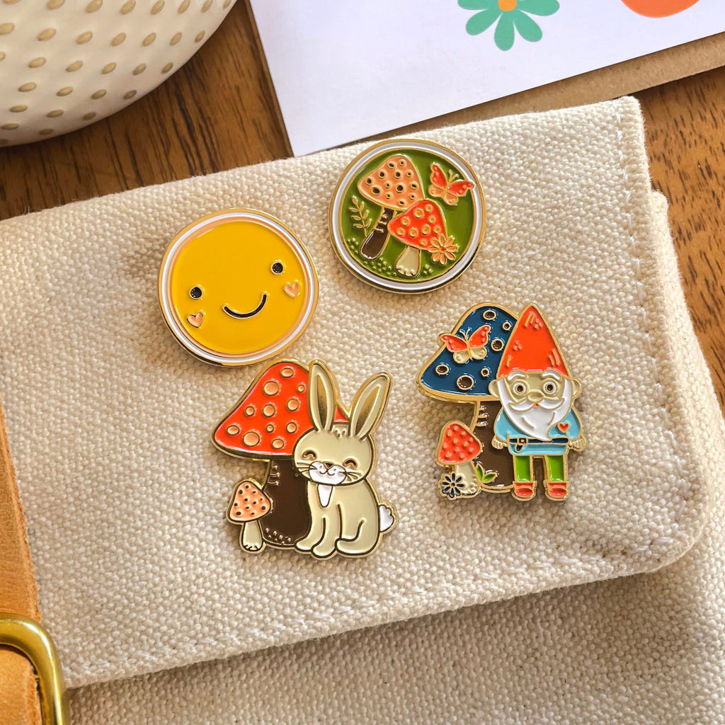 Smiley Enamel Pin