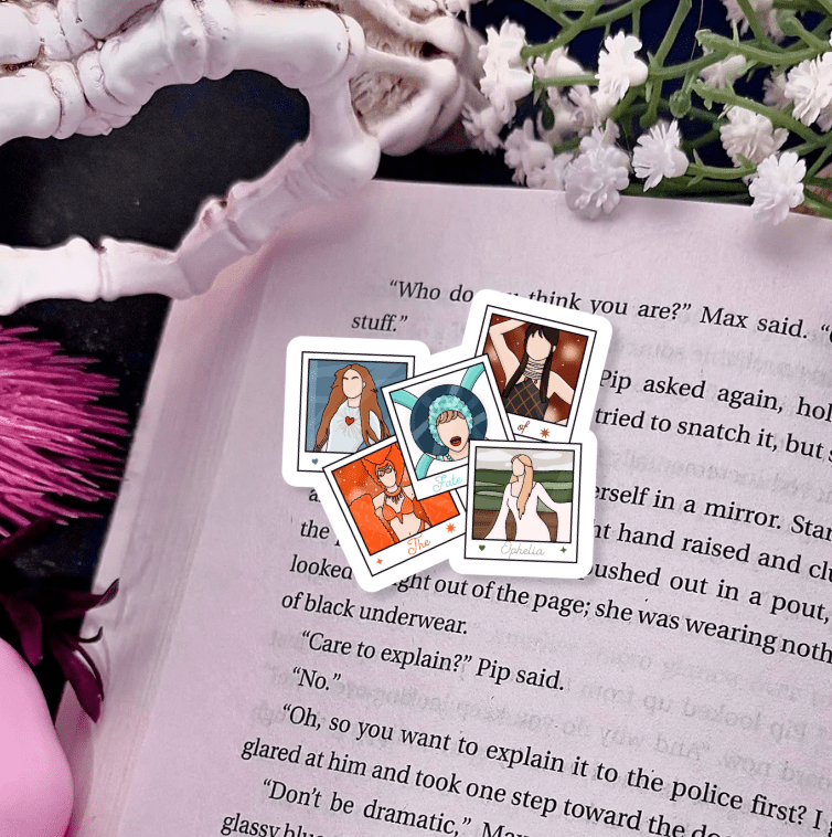 The Life Of Ophelia inspired Sparkle Vinyl Sticker – Durable Waterproof Bookish Decal