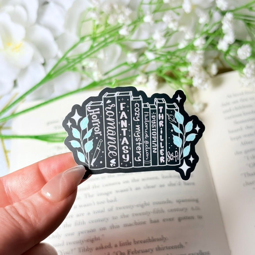 Tropes Books 2-inch Matte Black Sticker