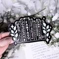 Tropes Books 2-inch Matte Black Sticker
